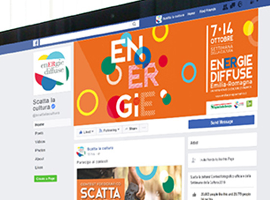 Screen shot della pagina facebook energie diffuse settimana della cultura